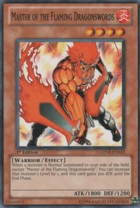 Master of the Flaming Dragonswords - GENF-EN032 - Common - 1st Edition x3 - Near
