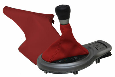 Automatic & E Brake Boot Cover for Subaru BRZ Scion GRS Toyota 13-20 Red