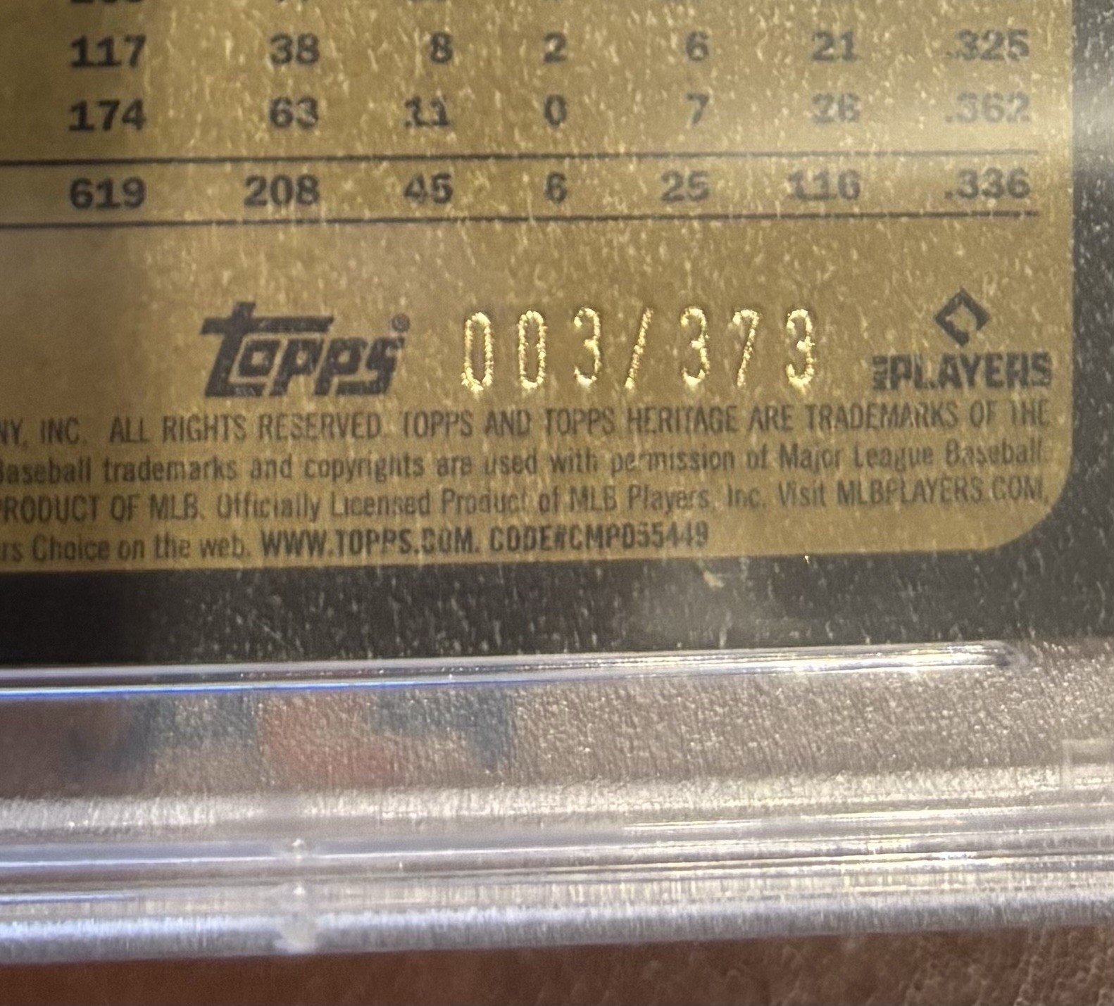 Julio Rodriguez 2022 Topps Heritage High Number Silver Refractor #’d/373 PSA 10 view 3