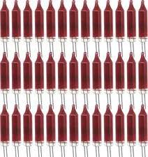EBaokuup 100pcs Mini Christmas Replacement Light Bulbs - Red 2.5 Volt 