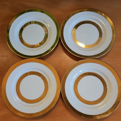 Limited Edition Chokin Art by Yoshinobu Hara Made in Japan 1983 Set 4 Teller