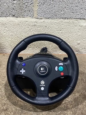 Logitech E-XA10 Lenkrad für Nintendo GameCube schwarz