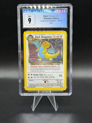 Dark Dragonite Cgc 9 Legendary Collection Holo Mint 5/110 Dragon Pokémon P34