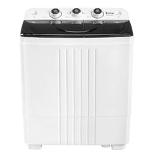 Zokop Semi-Automatic 20lbs Capacity Twin Tubs Washing Machine Laundry Washer