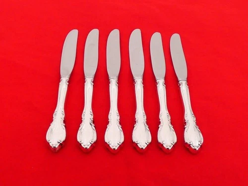 Set of 6 Towle Sterling Silver Legato Butter Spreaders DN-4