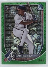2025 Bowman Chrome Mega Box Green Mojo Refractor 27/99 Drake Baldwin #75 1mq2