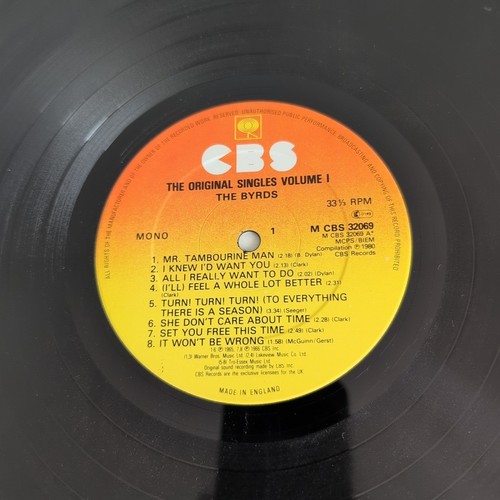 THE BYRDS - THE ORIGINAL SINGLES 1965/1967 1980 UK VINYL LP CBS32069 EX/VG - Picture 8 of 8