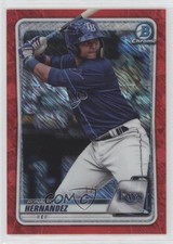 2020 Bowman Chrome Prospects Red Shimmer Refractor 1/5 Ronaldo Hernandez v7j