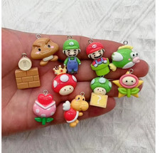 100Pcs Resin Anime cartoon mix Charm earring necklace Pendant DIY Jewelry Making