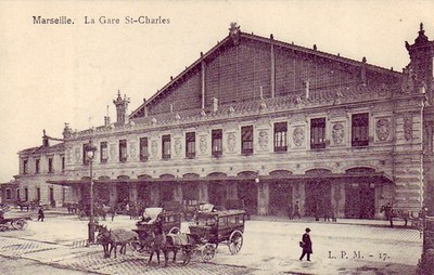 CPA 13 Provence MARSEILLE - La GARE ST CHARLES - Kupplungen - 1900er Jahre