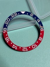 38mm Ceramic Pepsi Bezel Insert V2 30.5mm ID GMT For Mods Rolex/Seiko Style New