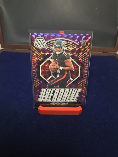2024 Panini Mosaic Overdrive Michael Penix Jr. #4 Purple Mosaic Prizm /49 (RC)