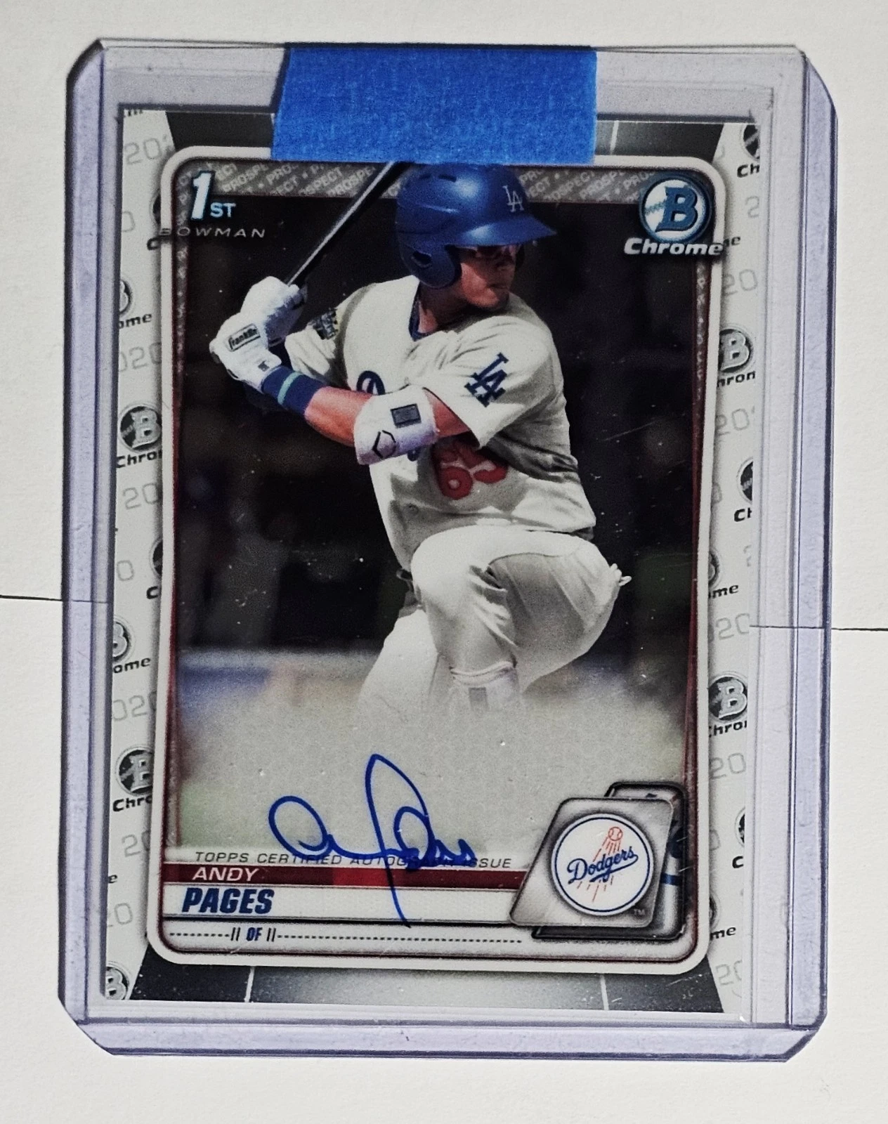 ANDY PAGES 2020 BOWMAN CHROME 1ST AUTOGRAPH DODGERS #CPA-AP AUTO Q3249
