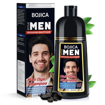 Black Hair Dye Shampoo, Quick easy, and long lasting. 