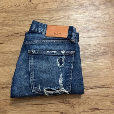 MOUSSY VINTAGE Isko Comfort Ridgewood Cropped Skinny Jeans 25 Japanese Selvedge