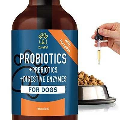 ZuvaPet Probiotics for Dogs - Digestive Enzymes for Upset Stomach, Gas &