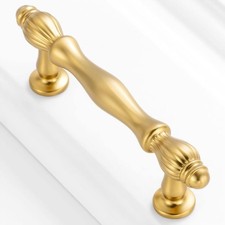 BEROSSA 9 Pack 3 Inch Brushed Gold Cabinet Pulls Gold CabinetHandle-Brushed Gold