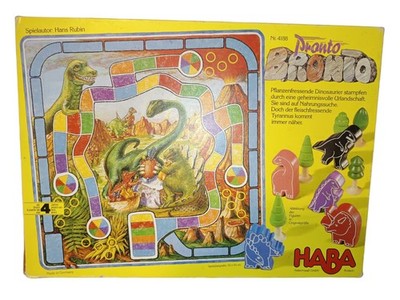 PRONTO BRONTO HABA Rarität Spiel Dinosaurier Vollständig Kinderspiel
