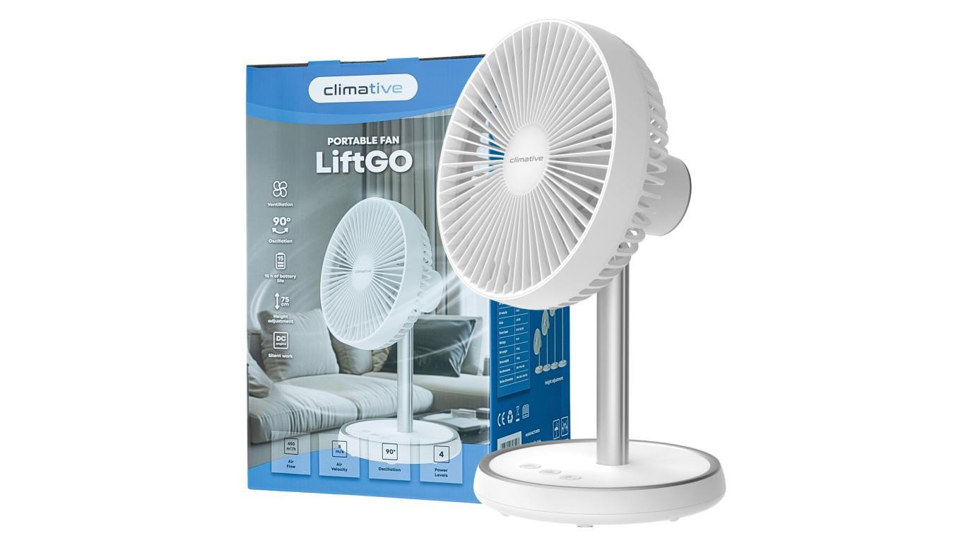 Бесшумный вентиля-тор Biurkowy Climative LiftGo USB