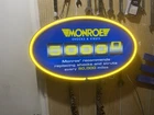 Vintage Monroe Shocks 5000 Miles Neon Light Up Sign
