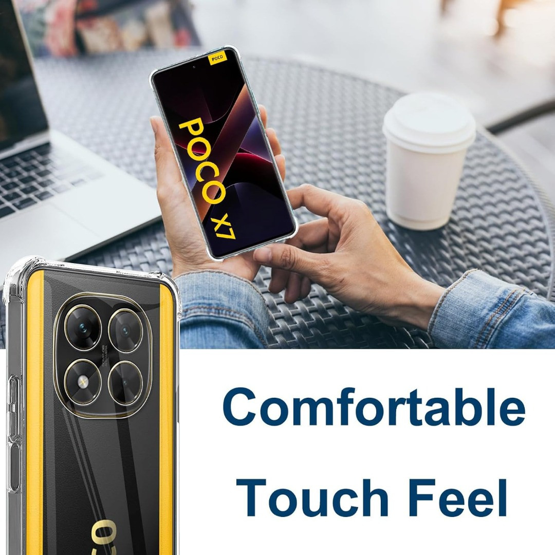 Pixfab Custodia Gel Trasparente Per Xiaomi POCO X7 Pro 5G &ndash; Morbida E Antiurto, Cover Sottile E Antiscivolo