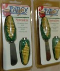 Vintage Patio Hot Diggety Dog Corn Spreaders Knives Set of 2 New BBQ Kitsch — photo 1