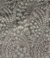 Dunelm Luxury Spring Flowers Natural/Taupe Pencil Pleat Curtains 66 x 72 Pair