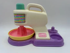 Playskool-Busy Mixer ONLY-1994-Vintage-As Shown-Push Down Knob-Tested-Works