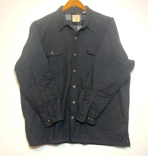 Redhead Charcoal Grey Fleece Lined Button Front Shacket Jacket Sz 3XL