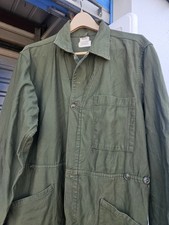 Vintage US Army Cotton Sateen Coveralls Army Green OG - 107 Overalls Size L