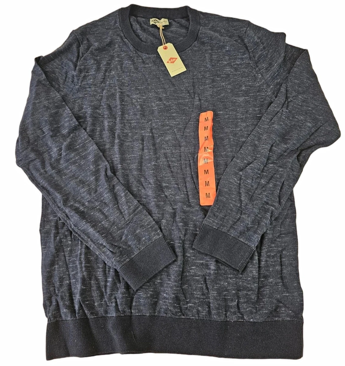 Sudadera Lee Cooper Para Hombres Manga Larga Cuello Redondo Azul MD/MEDIANA