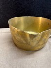 Farmhouse Brass Saucepan or Pot With Iron Handle Heavy Very Old Vintage — photo 3