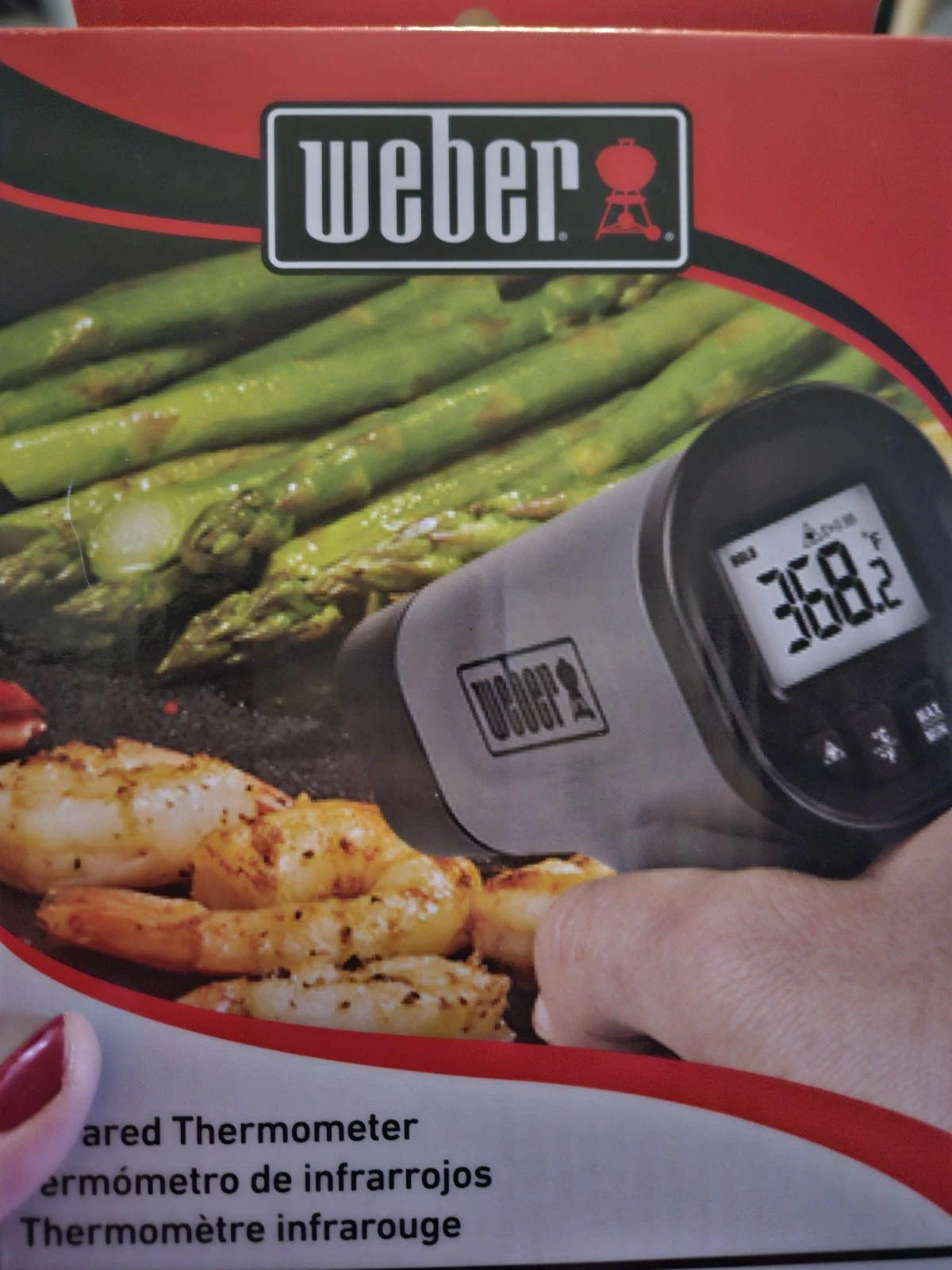 Weber Infrared Thermometer for Cooking and Grilling Non-Contact Temperature