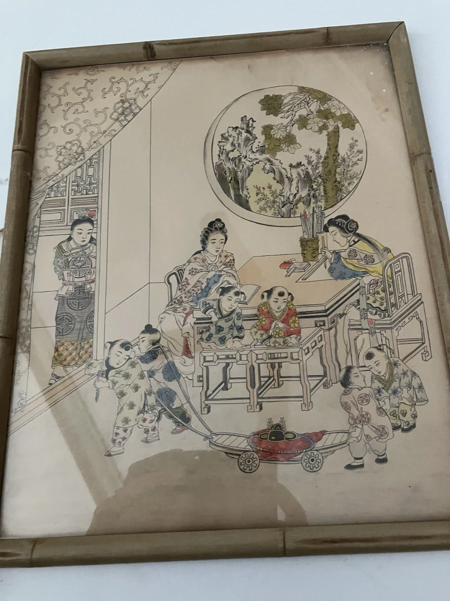 Antique Chinese Frame In Antique Chinese Paintings & Scrolls for