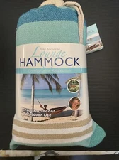Tree Anchored Lounge Hammock Indoor / Outdoor 79” X 39” Up to 250 Lbs. NEW