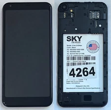 FOR Sky Devices Elite E55Max LCD Digitizer Touch Screen Frame Assembly Part OEM