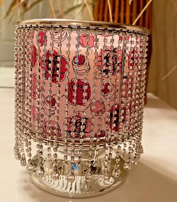Bath & Body Works *RHINESTONE DANGLING GEMS 3 WICK PEDESTAL CANDLE ...