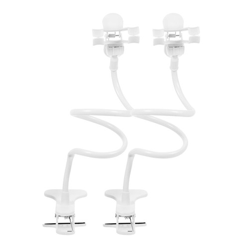 2 Pcs Mobile Phone Gooseneck Stand Cell Stands Desktop Clamp Bracket - 第 7/12 張圖片