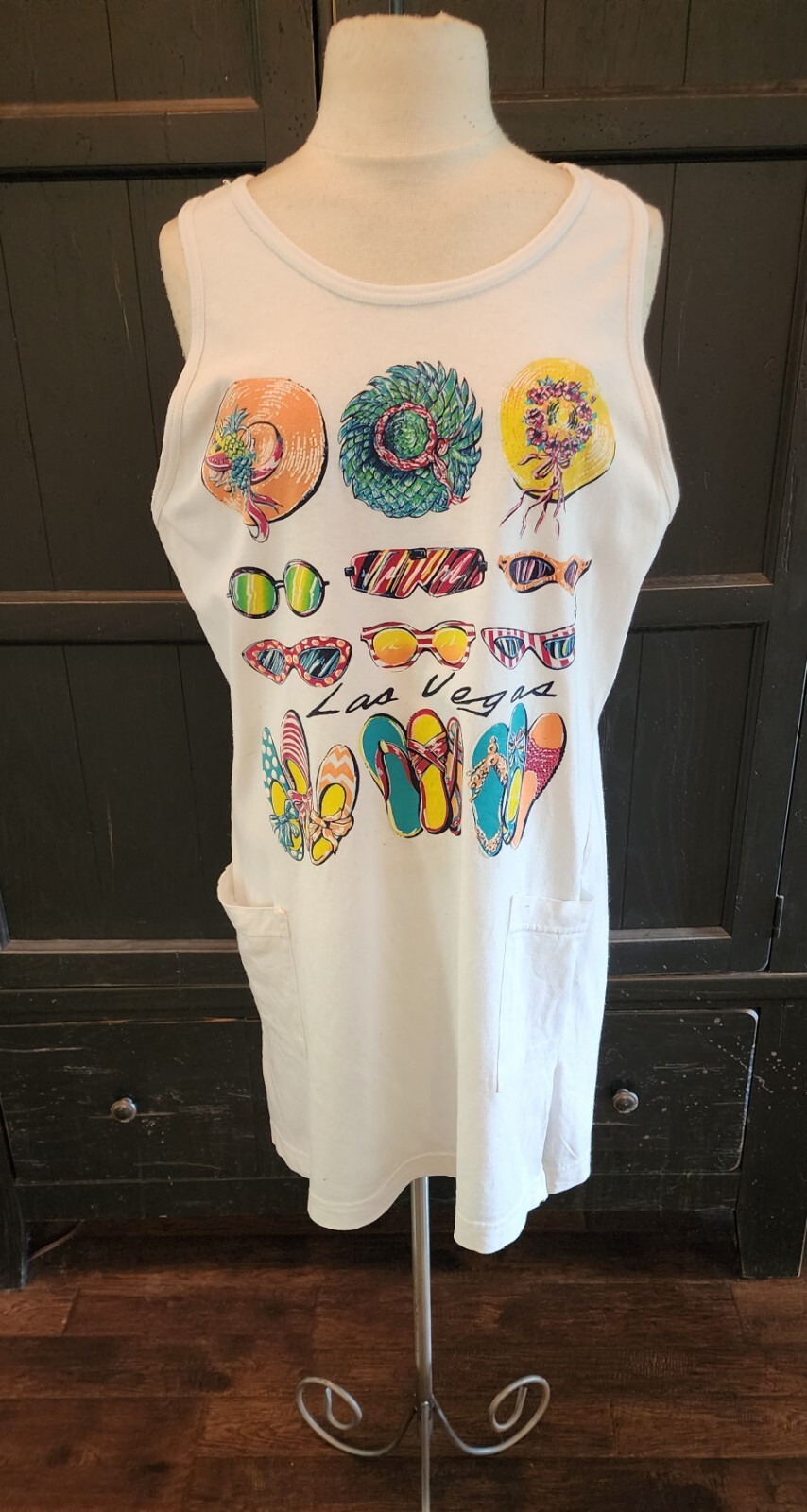 Vintage Stanley Michaels Las Vegas Swim Cover-Up Women's One Size Pre-owned READ
