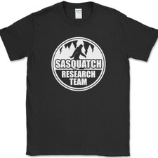 SASQUATCH RESEARCH TEAM T-Shirt Funny BIGFOOT Believe Humor Novelty Cotton Tee