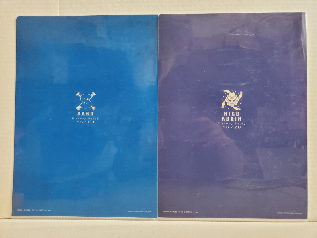 One Piece History Relay Clear File Folder - Sabo & Nico Robin | eBay