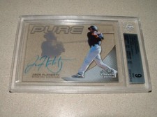 2014 LEAF TRINITY PURE AUTOS CHARCOAL JACK FLAHERTY SIGNED ROOKIE CARD BGS MNT 9