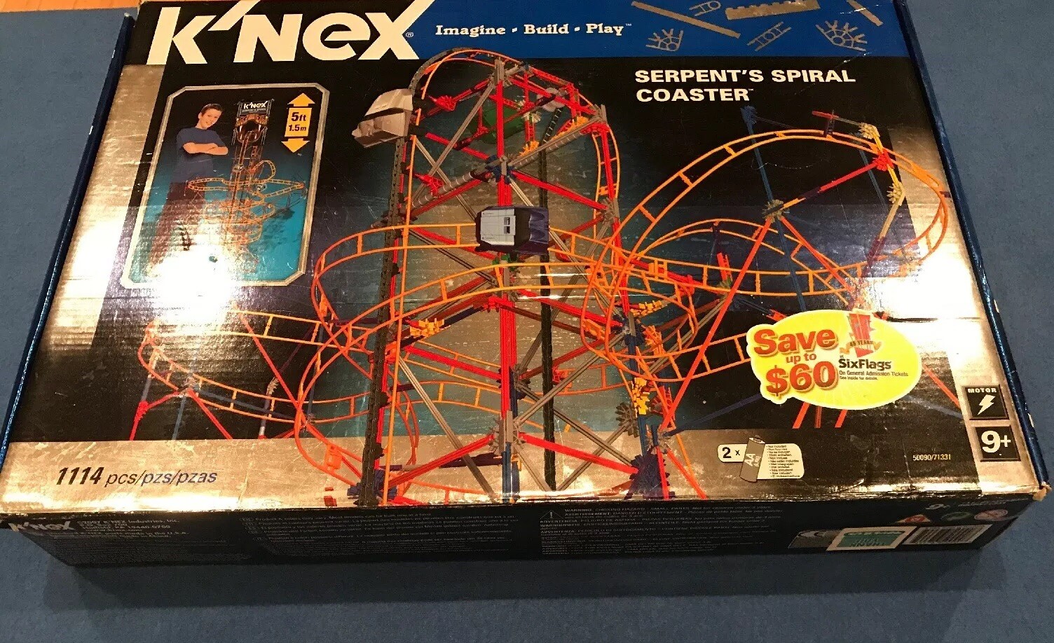 knex serpents spiral coaster