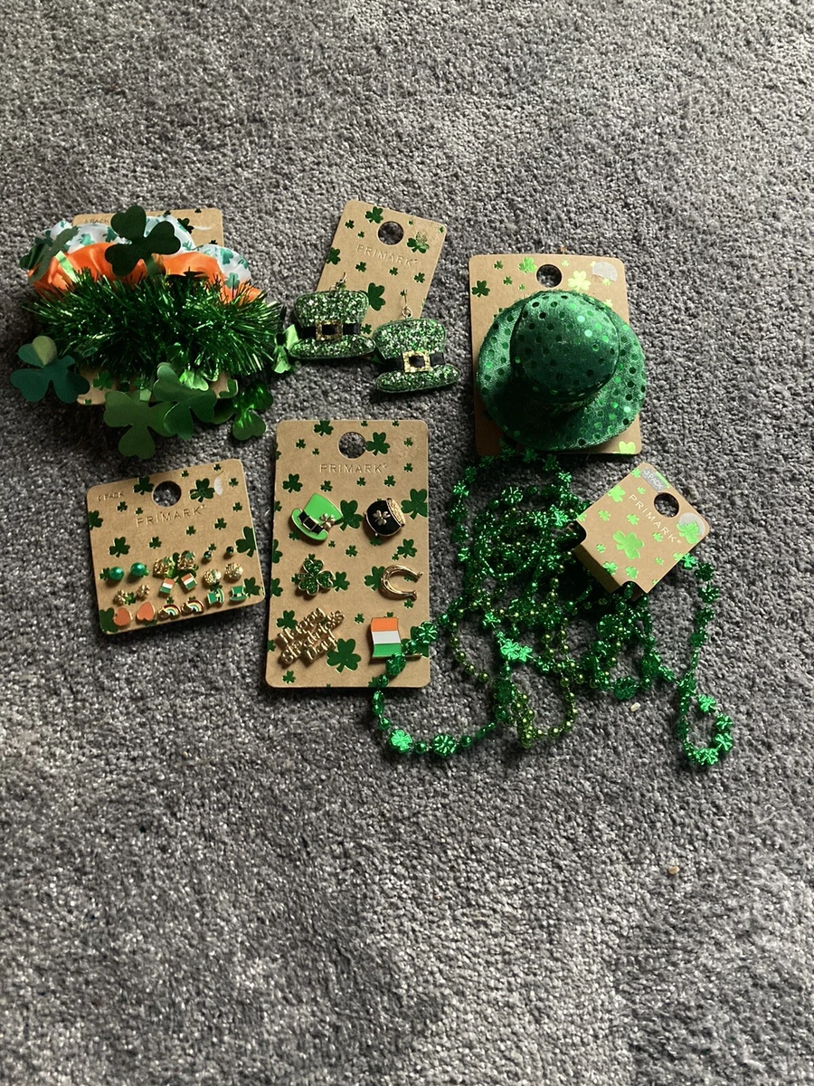 Primark Exclusive St Patty s Day Accessories Hair clip earrings necklace pins