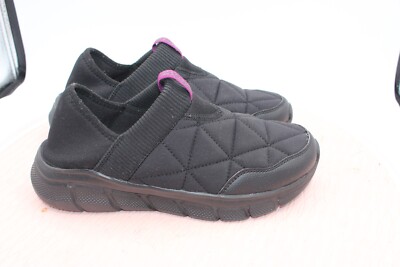 Bobs By Skechers Womens B Flex Mighty Puff 117111W Slip-On Sneaker Size 8 Black