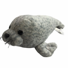 Destination Nation Soft Toy Plush Stuffed Animal Grey Gray Spotted Seal Pup 15"