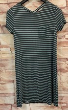 Maurices Blue/Multi-Color Striped Short Sleeved Dress. Size: Small. 