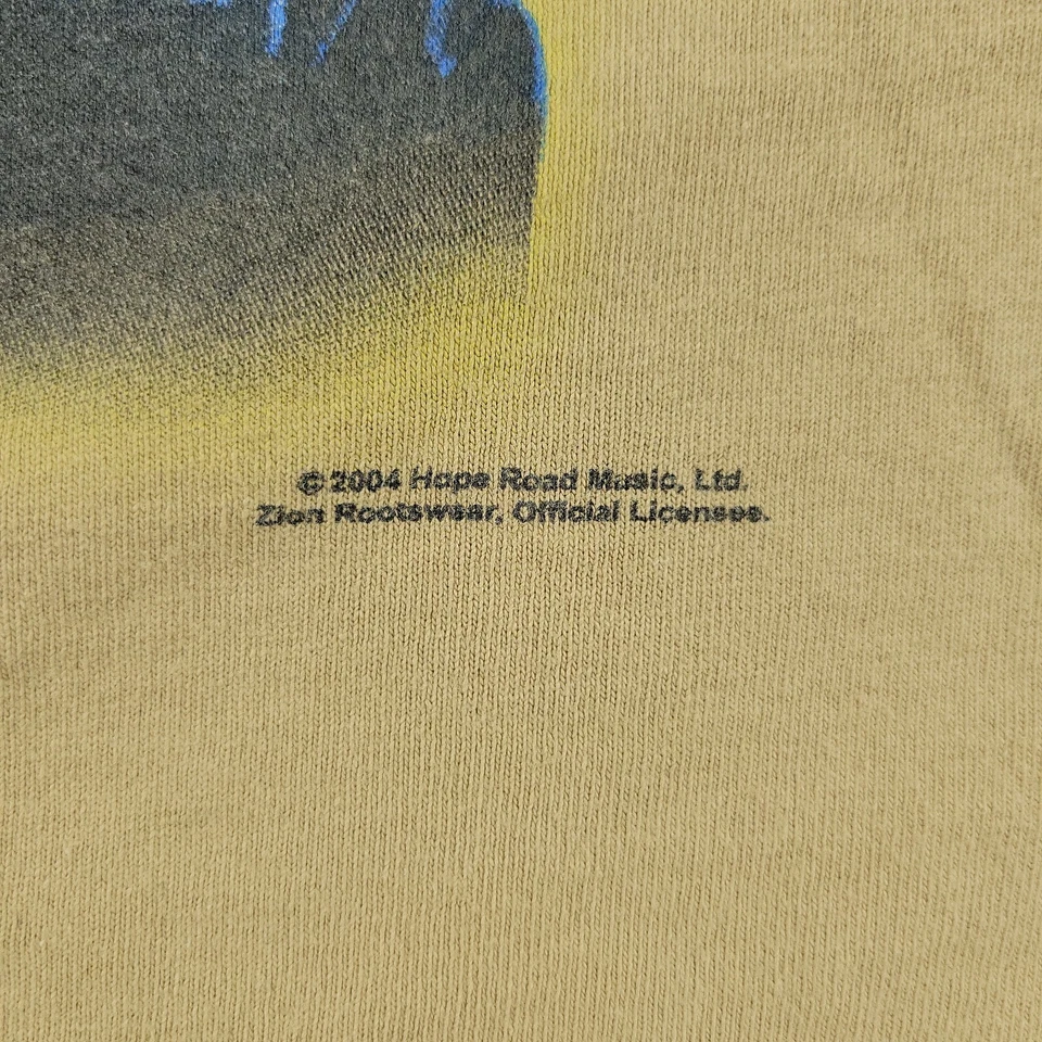 Винтажная мужская рубашка Zion Rootswear размер 2X коричневая Bob Marley графический короткий рукав - Изображение 4 из 4