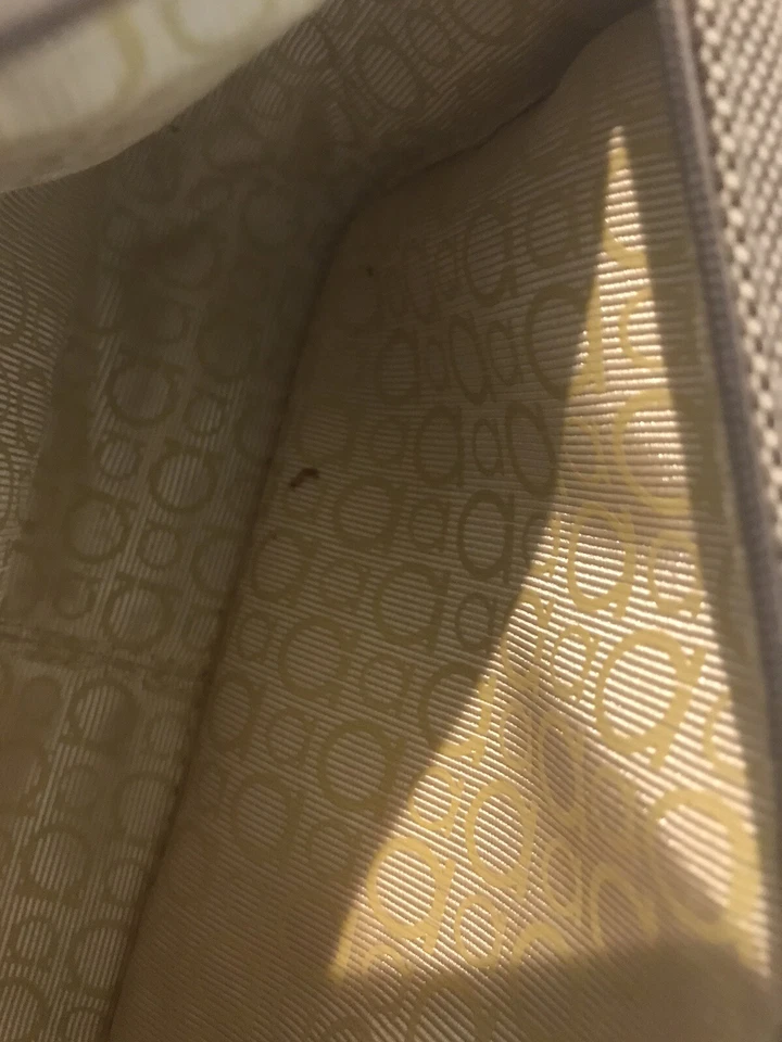 Bolso sin asas/bolsa/cosméticos/artículos de tocador Salvatore Ferragamo de lona marrón Foto 3 de 4