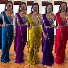 Indian Readymade Saree blouse Designer Wedding Bridal Sari Blouse choli top